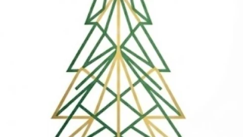 Feliz Navidad minimalista.