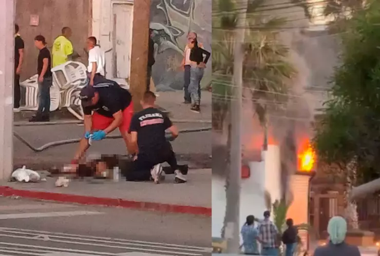Incendio en un local por un incendio en Playas de Tijuana