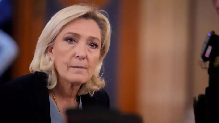 Marine Le Pen en el tribunal de París.