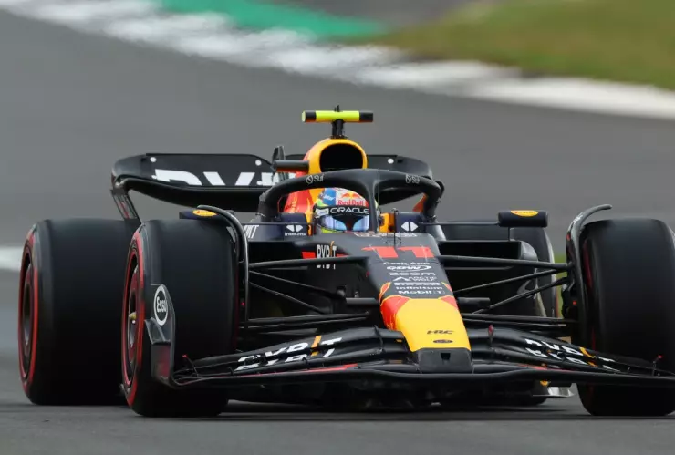 Checo Pérez en el GP de Gran Bretaña