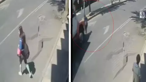 VIDEO_ Mujer cruz la calle en un punto ciego y muerte atropellada por camión.jpg