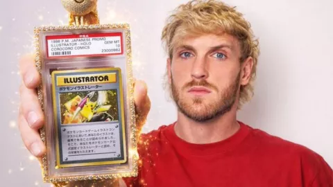 Logan Paul vende carta Pokémon Pikachu Illustrator en 16 millones de dólares y rompe récord