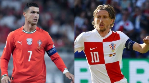 Cristiano Ronaldo y Luka Modrić, históricos futbolistas
