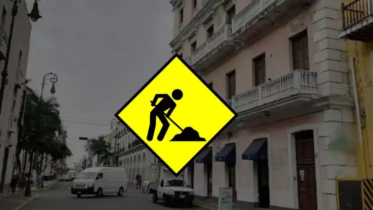 cierre vial veracruz.