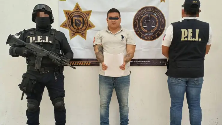 Detienen en Yucatán a sujeto acusado de presunto homicidio y extorsión