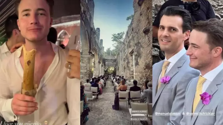 hijo de rene strickler se casa en yucatan