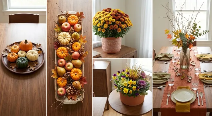 Decoración otoño comedor