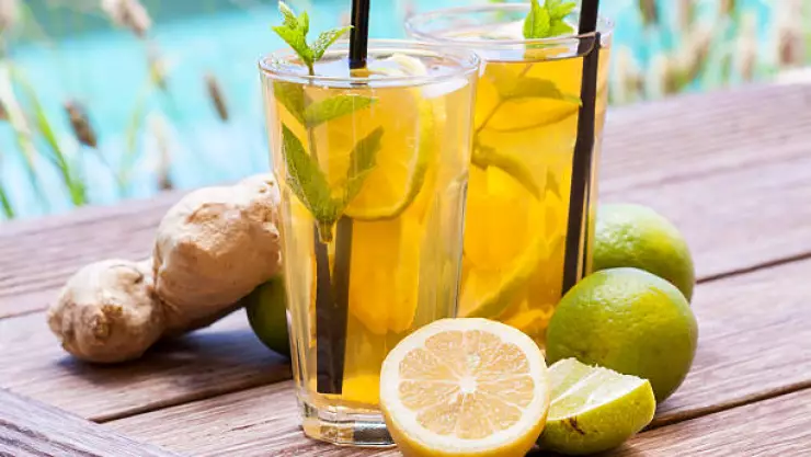 refresco natural de jengibre