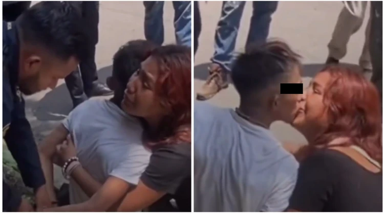 Mujer buscó impedir arresto de su novio señalado como ladrón en CDMX.