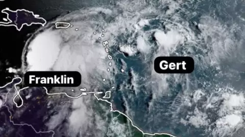 ¿Tormentas tropicales Franklin y Gert son un riesgo para Cancún y Quintana Roo?