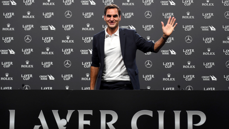 Roger Federer en conferencia de prensa