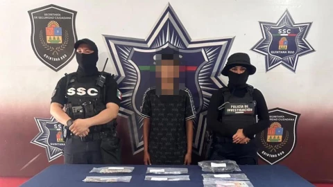 Niño de 13 años es detenido por posesión de drogas en Cancún.jpg