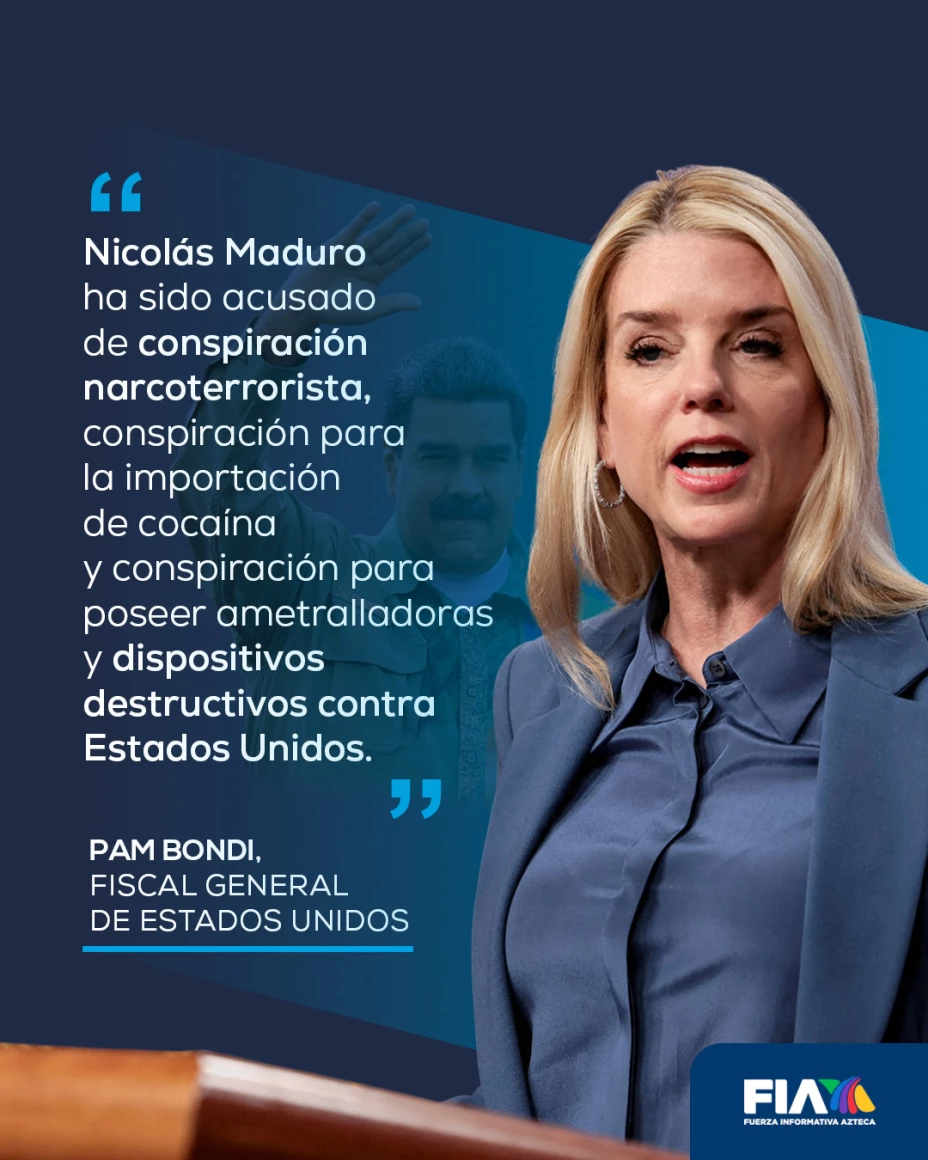 Estos son los cargos que enfrentará Nicolás Maduro en Estados Unidos