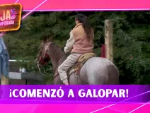 ¡El caballo comenzó a galopar! Ernesto tuvo que detenerlo después de que Mónica cometiera este error en La Granja VIP