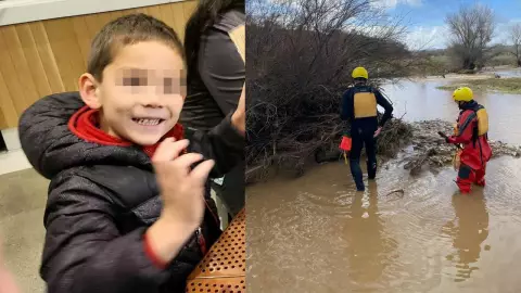 Niño fue arrastrado por lluvias en California, solo hallaron su zapato