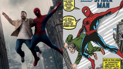 Recrea una de las portadas más famosas de Spider-Man junto a Messi
