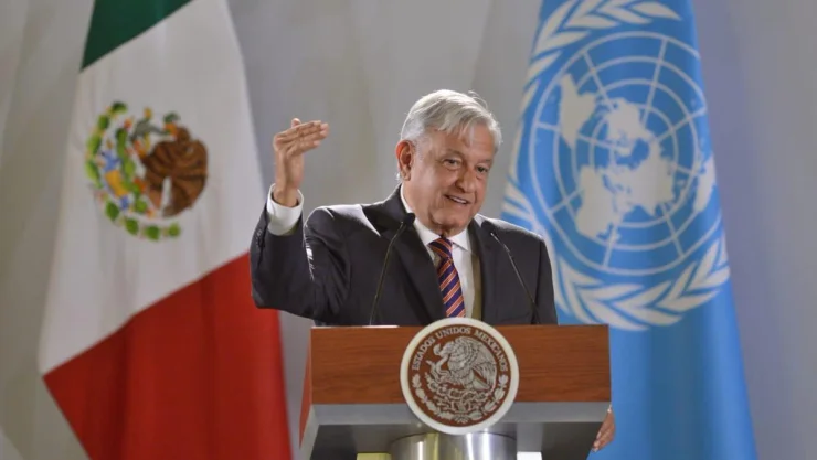 Presidente AMLO es testigo de honor de la firma del Acuerdo Marco entre México y UNOPS