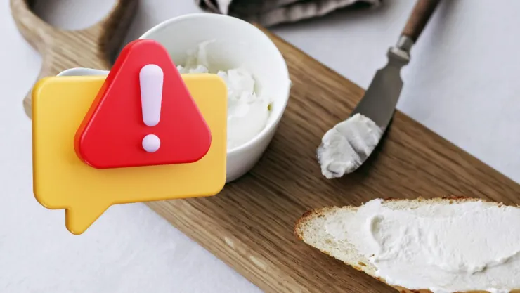 Emiten alerta por queso crema contaminado
