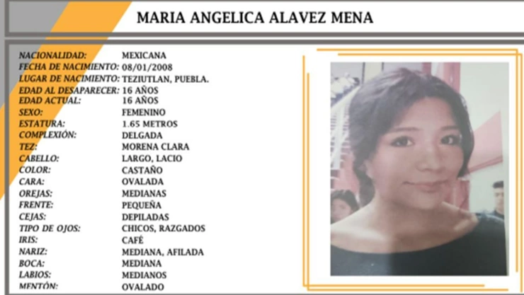 Desaparece María Angélica Alavez en Teziutlán