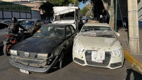 Roban autopartes de vehículos asegurados por la Fiscalía CDMX