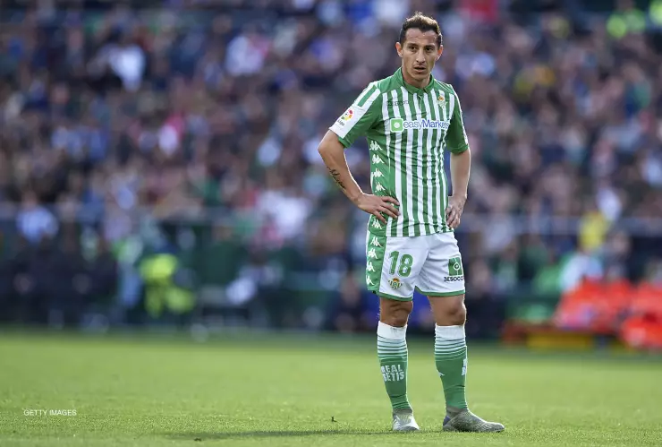 Andrés Guardado con Real Betis