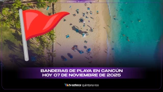 Banderas de playa en Cancún hoy 7 de noviembre 2025: conoce el color y condiciones del mar este día