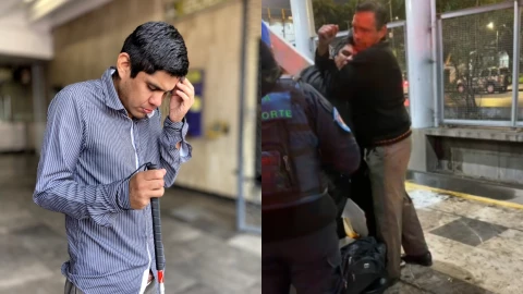 Luis Alberto, hombre ciego agredido en el metro de la CDMX