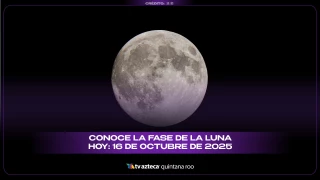 ¿Qué fase tiene la Luna hoy 16 de octubre de 2025?