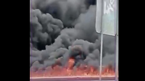 Explosión de pipa degas en Puebla.