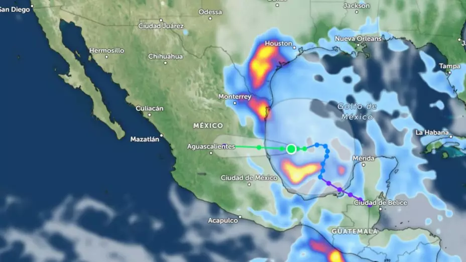 Sigue en vivo la trayectoria de la Tormenta Tropical Alberto en el Golfo de México