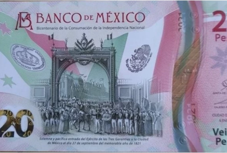 A partir de esta fecha saldrá de circulación el billete de 20 pesos en México