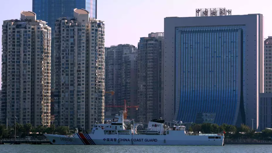 Barco de la Guardia Costera de China en Fujian.