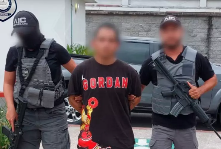 Marco Antonio “N”, alias “El Mango”, detenido en Morelos.