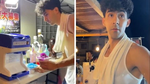 Tiktoker mexicano vende raspados en Japón 