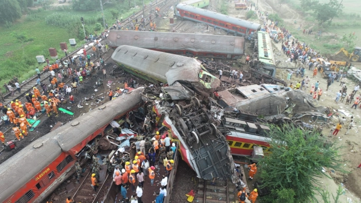 Choque de trenes en India