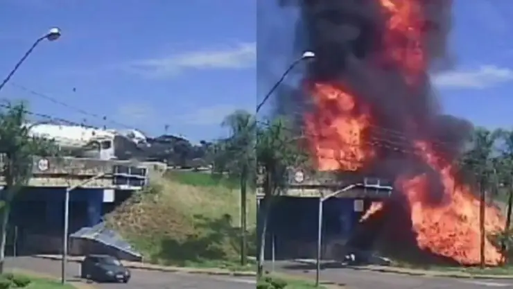 fuerte choque que desencadenó un incendio