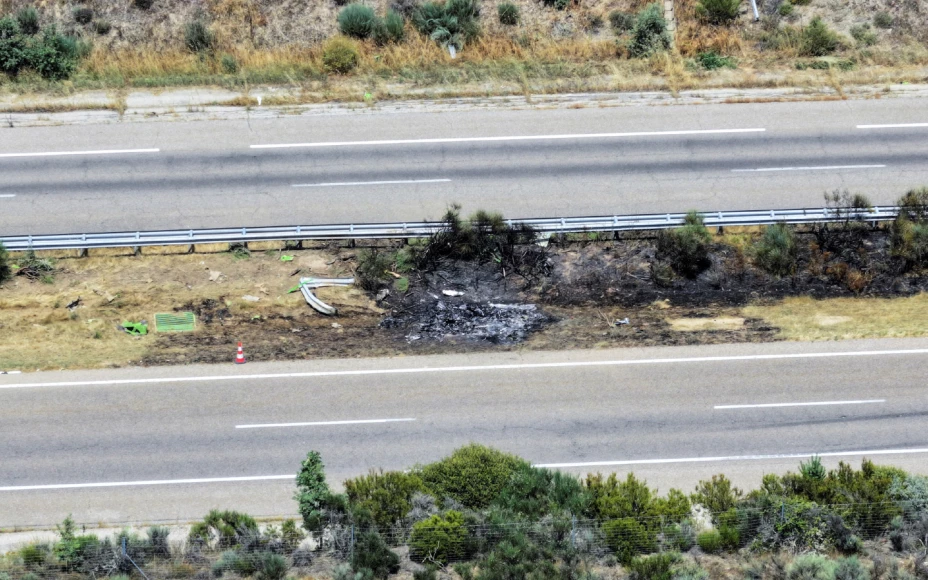 Carretera del accidente de Diogo Jota