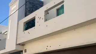 Casa baleada en Rincón del Humaya