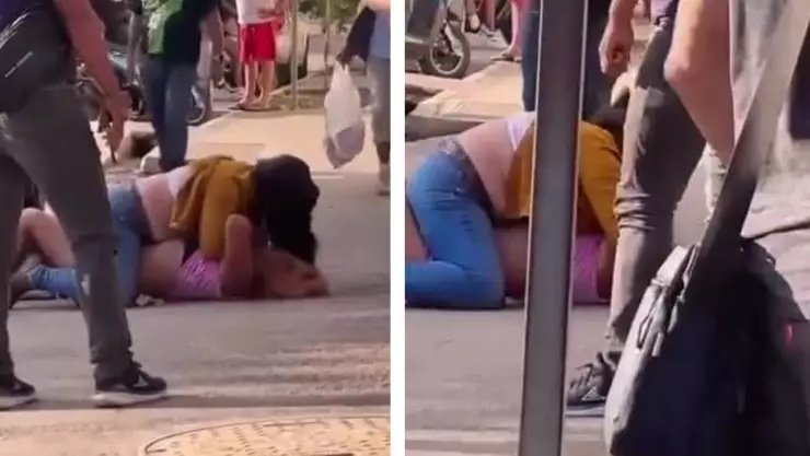 ¡Se agarraron del chongo! Dos mujeres protagoniza pelea en Playa del Carmen por un hombre