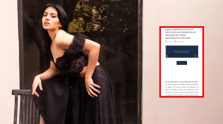 Flor Marian Izaguirre posa en una fotografía que publicó en sus redes sociales.