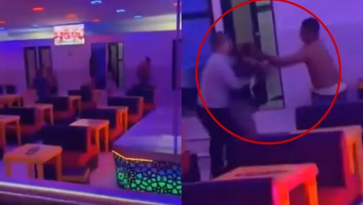 Mujer encuentra a su esposo en centro nocturno