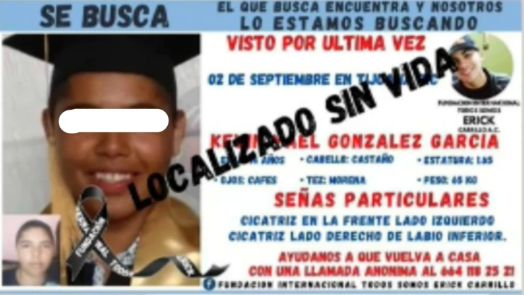 Kevin Yael muerte Tijuana cuerpo