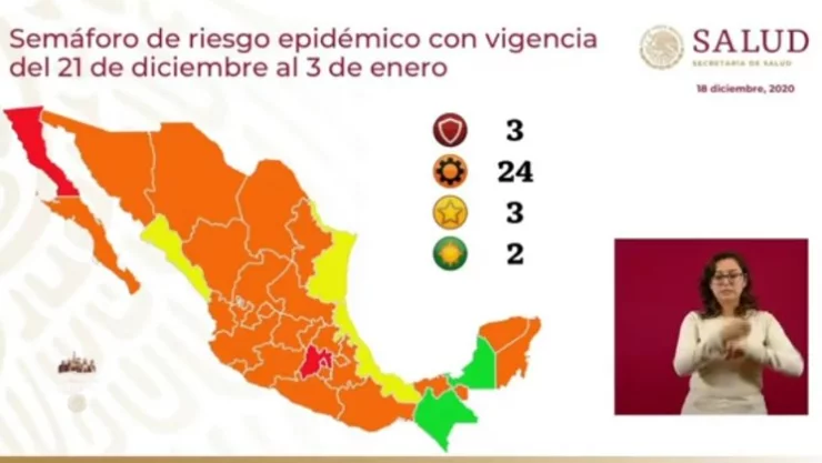 Veracruz pasa al semáforo amarillo; Campeche y Chiapas permanecen en verde