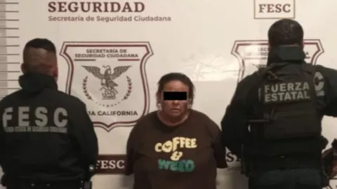 Mujer es detenida por tener una maleta con restos humanos en Zona Norte de Tijuana