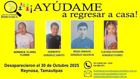 Alerta Tamaulipas desaparición familia hallan casa saqueada