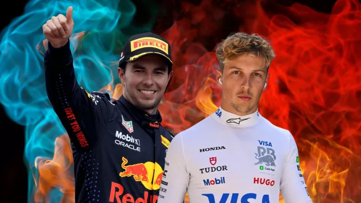 Checo Pérez regresa a la Fórmula 1 y Liam Lawson no está para nada contento.