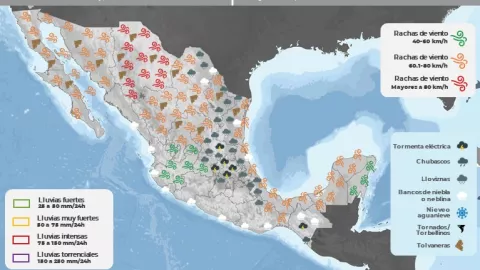 Clima en México 5 de abril