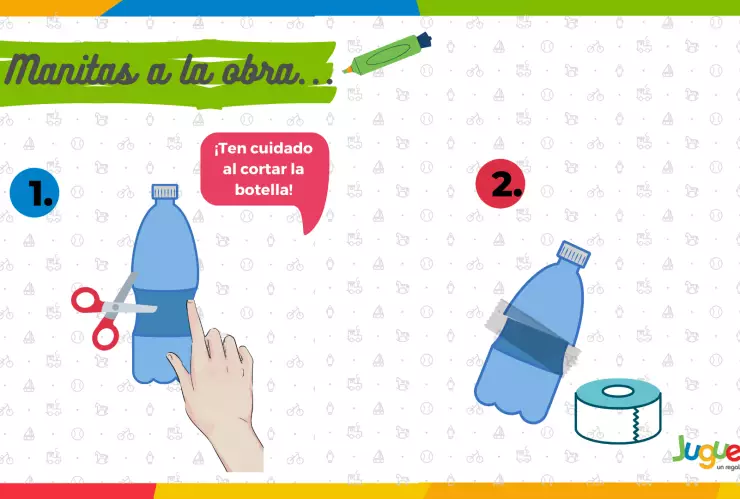 Manitas a la obra alcancía de cerdito 1 y 2