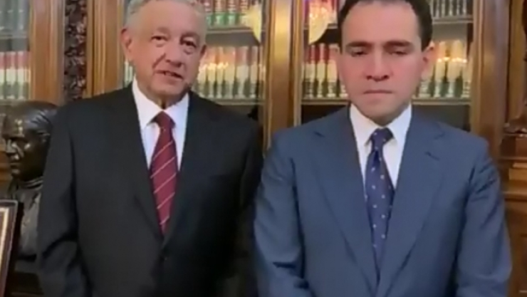 López Obrador y Arturo Herrera secretario de Hacienda