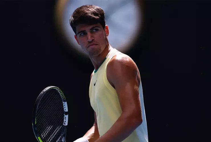 Carlos Alcaraz en el Abierto de Australia